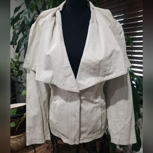 Jessica London Cream Women's Cape Jacket